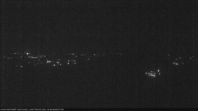 Lake Travis webcam, October 6, 2021 8:45 PM CT