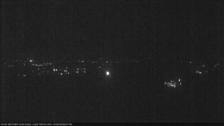 Lake Travis webcam, October 6, 2021 9:00 PM CT