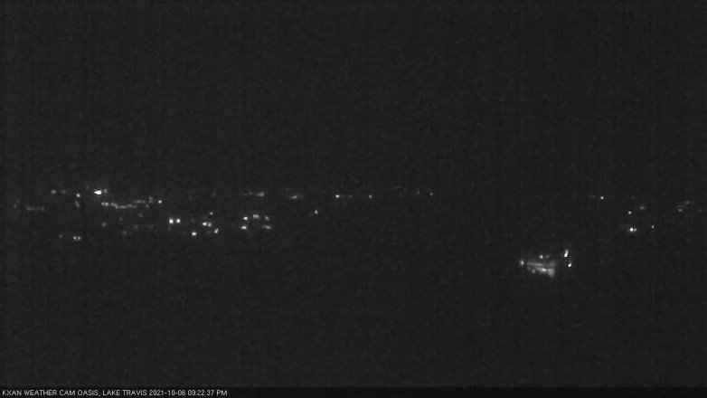 Lake Travis webcam, October 6, 2021 9:25 PM CT