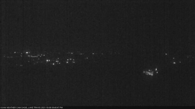 Lake Travis webcam, October 6, 2021 9:45 PM CT