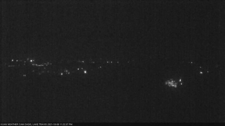 Lake Travis webcam, October 6, 2021 11:25 PM CT