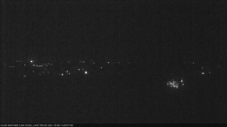Lake Travis webcam, October 6, 2021 11:45 PM CT