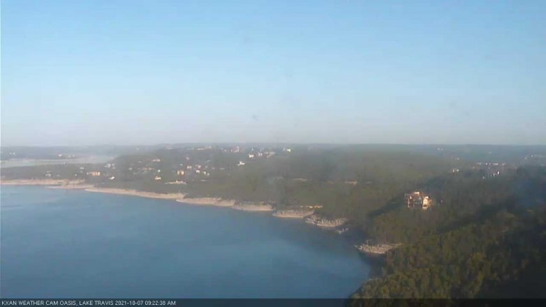 Lake Travis webcam, October 7, 2021 9:25 AM CT