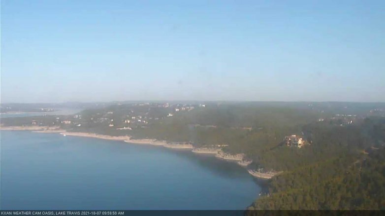 Lake Travis webcam, October 7, 2021 10:00 AM CT