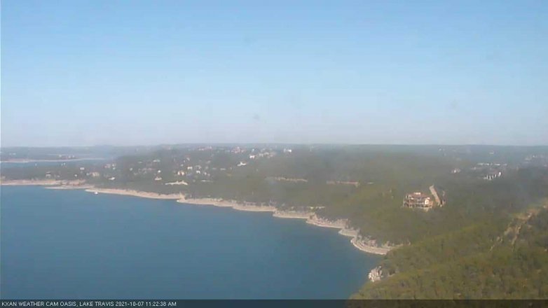 Lake Travis webcam, October 7, 2021 11:25 AM CT