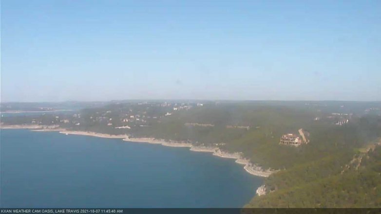 Lake Travis webcam, October 7, 2021 11:45 AM CT