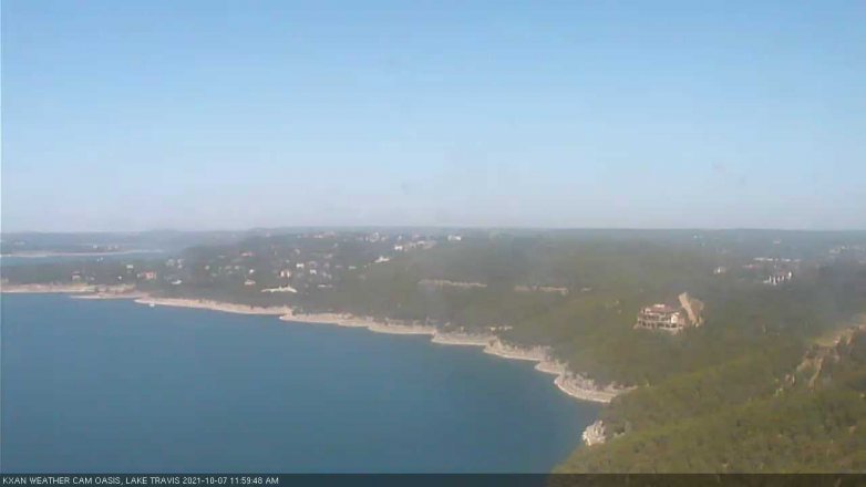 Lake Travis webcam, October 7, 2021 12:00 PM CT
