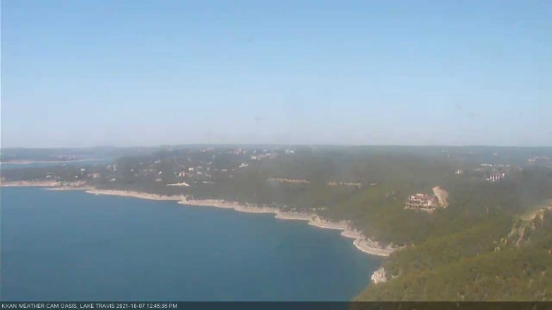 Lake Travis webcam, October 7, 2021 12:45 PM CT