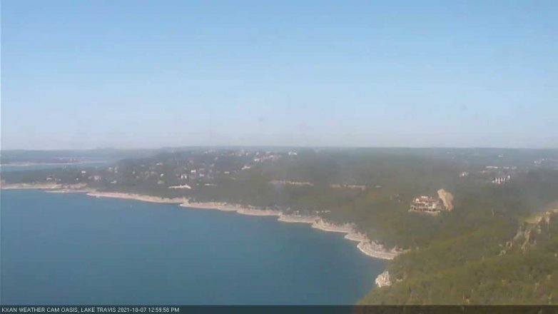 Lake Travis webcam, October 7, 2021 1:00 PM CT