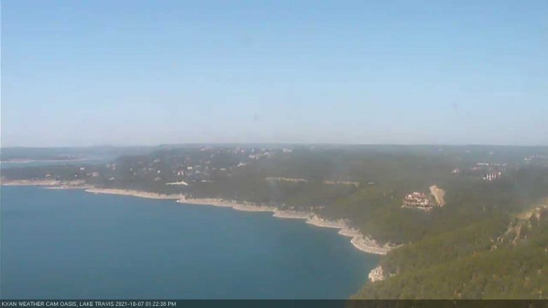 Lake Travis webcam, October 7, 2021 1:25 PM CT