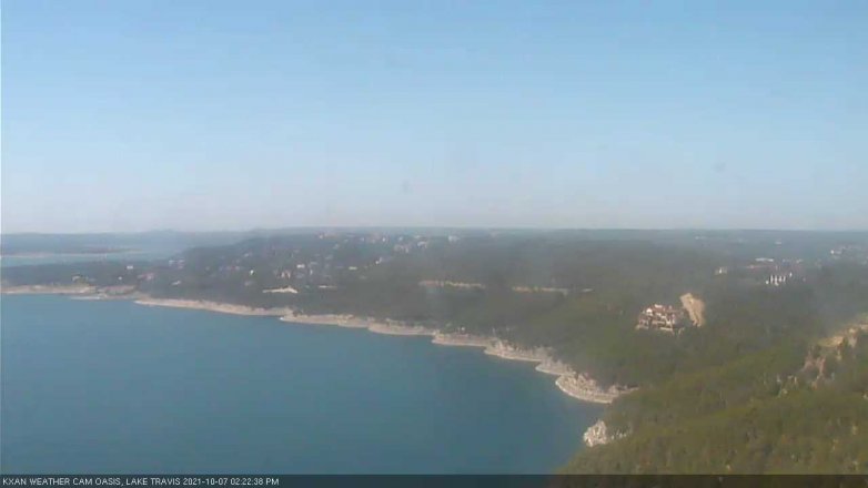 Lake Travis webcam, October 7, 2021 2:25 PM CT