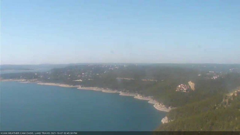 Lake Travis webcam, October 7, 2021 2:45 PM CT