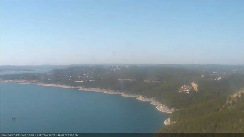 Lake Travis webcam, October 7, 2021 3:00 PM CT