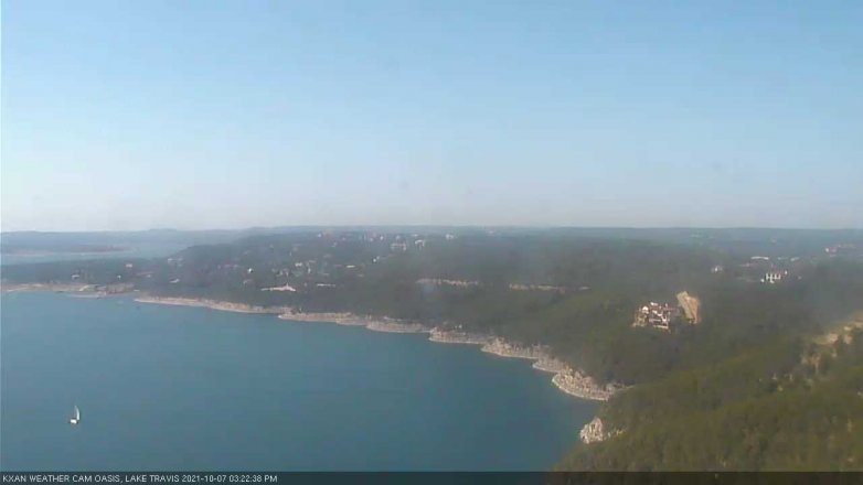Lake Travis webcam, October 7, 2021 3:25 PM CT