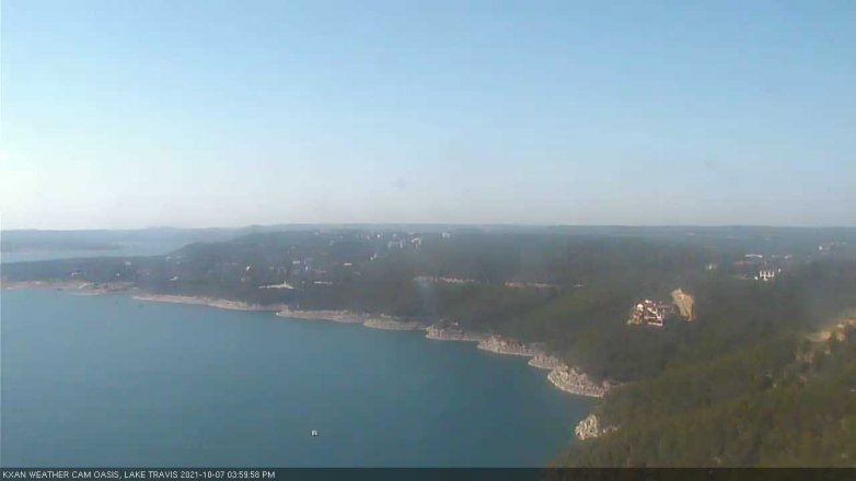 Lake Travis webcam, October 7, 2021 4:00 PM CT