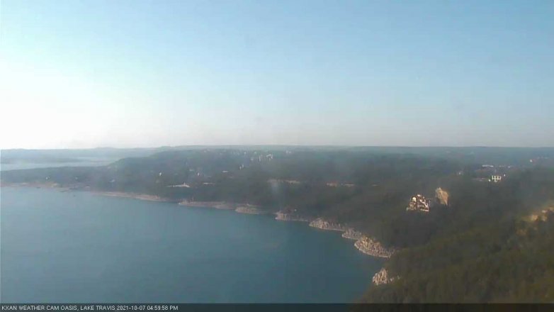Lake Travis webcam, October 7, 2021 5:00 PM CT