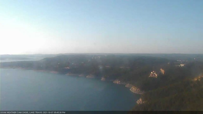 Lake Travis webcam, October 7, 2021 5:45 PM CT