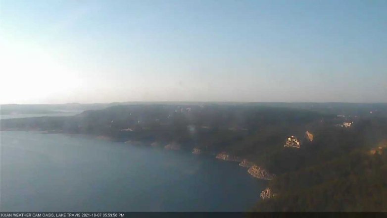 Lake Travis webcam, October 7, 2021 6:00 PM CT