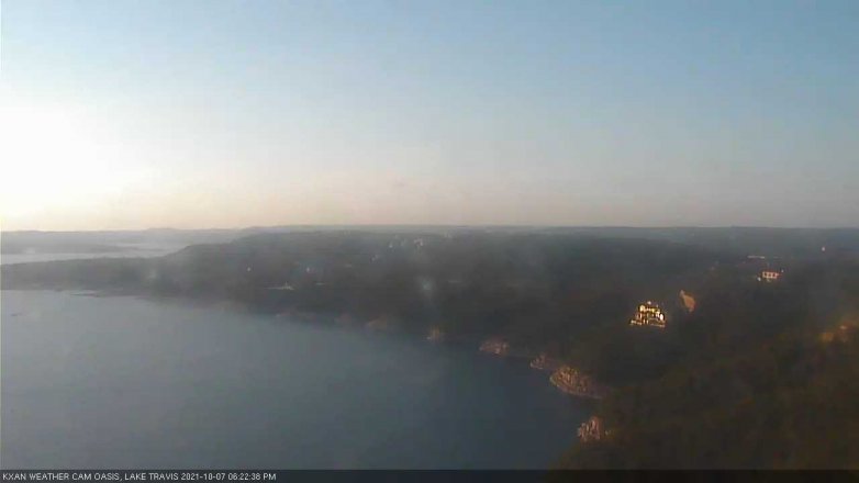 Lake Travis webcam, October 7, 2021 6:25 PM CT