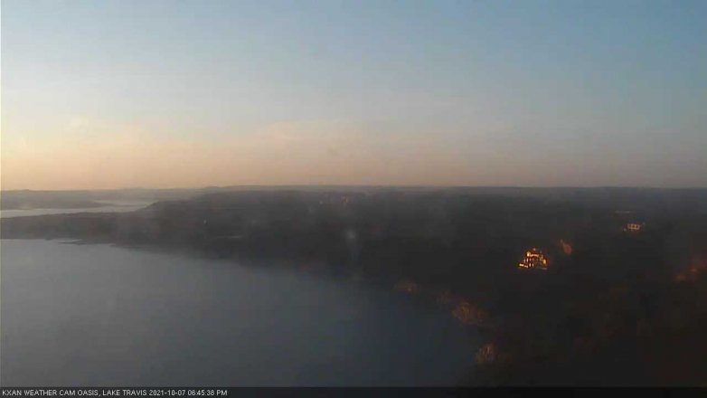 Lake Travis webcam, October 7, 2021 6:45 PM CT