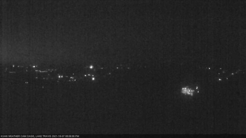 Lake Travis webcam, October 7, 2021 8:00 PM CT