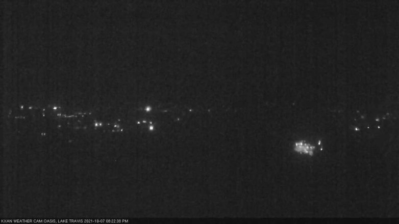 Lake Travis webcam, October 7, 2021 8:25 PM CT