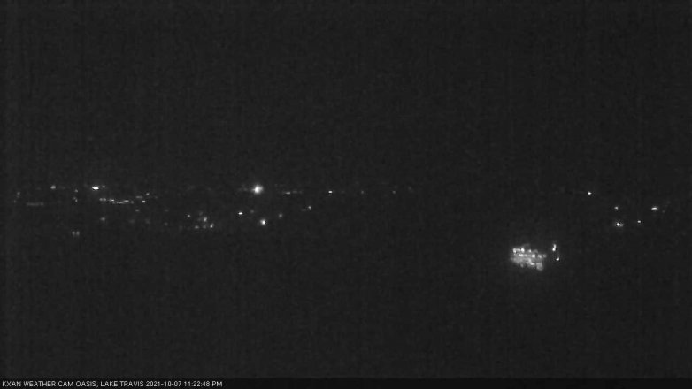 Lake Travis webcam, October 7, 2021 11:25 PM CT