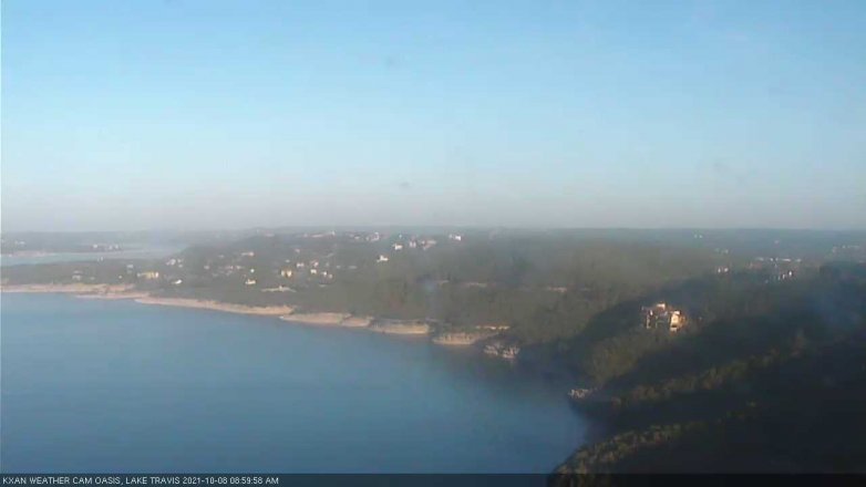 Lake Travis webcam, October 8, 2021 9:00 AM CT