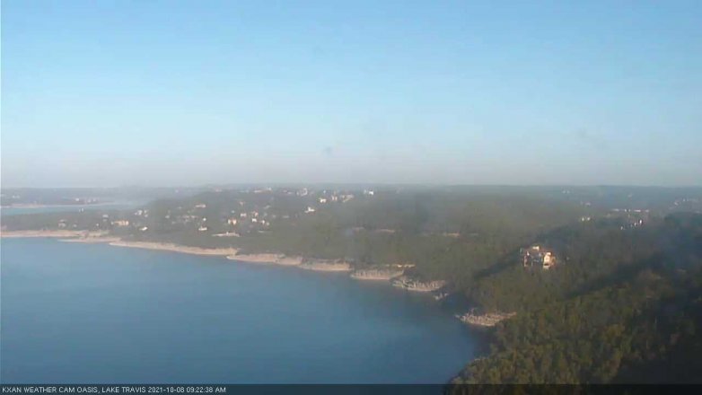 Lake Travis webcam, October 8, 2021 9:25 AM CT