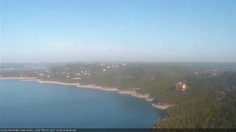 Lake Travis webcam, October 8, 2021 10:00 AM CT