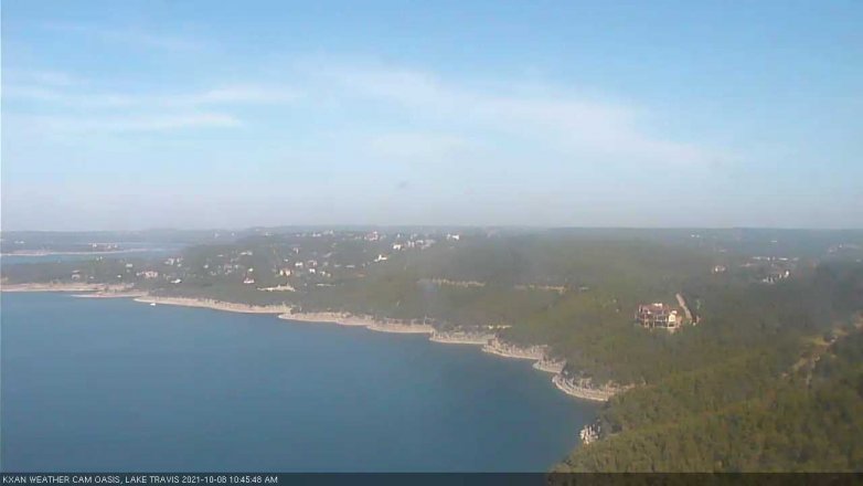 Lake Travis webcam, October 8, 2021 10:45 AM CT