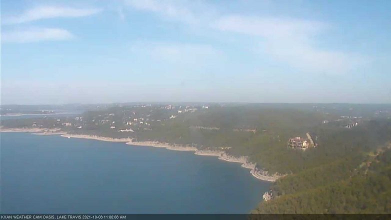 Lake Travis webcam, October 8, 2021 11:00 AM CT