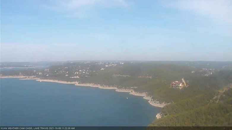 Lake Travis webcam, October 8, 2021 11:25 AM CT