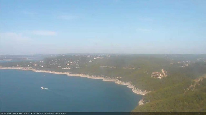 Lake Travis webcam, October 8, 2021 11:45 AM CT