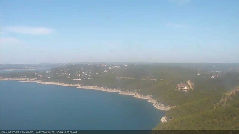 Lake Travis webcam, October 8, 2021 12:00 PM CT