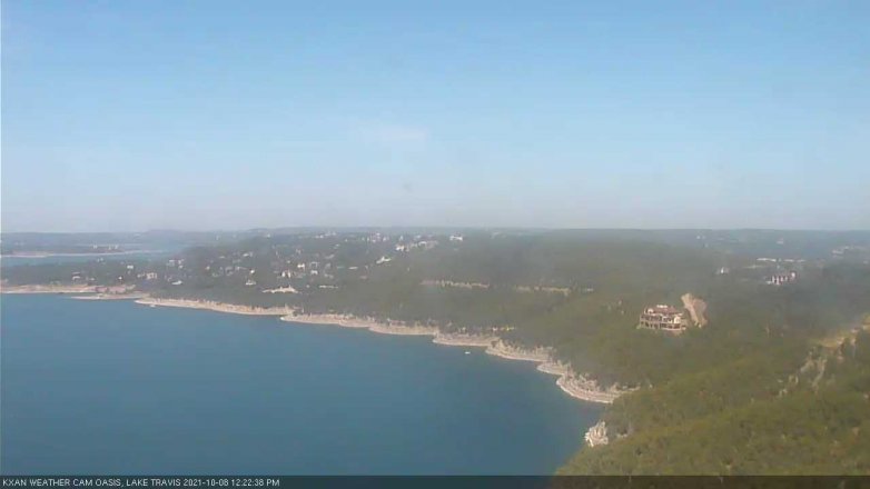 Lake Travis webcam, October 8, 2021 12:25 PM CT