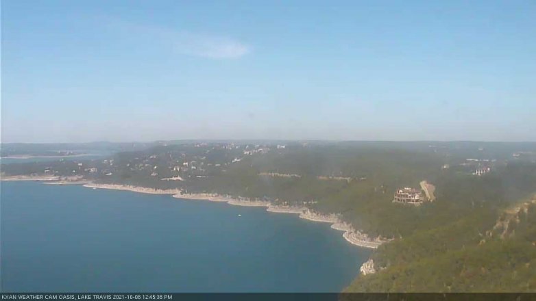 Lake Travis webcam, October 8, 2021 12:45 PM CT