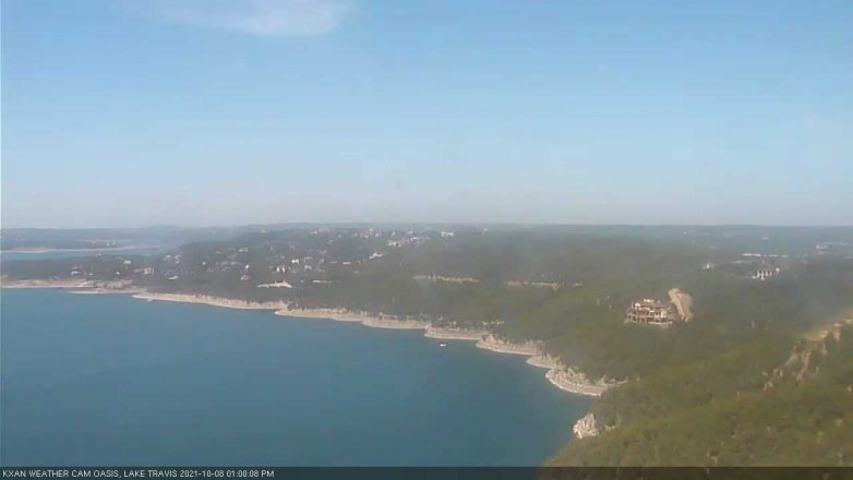 Lake Travis webcam, October 8, 2021 1:00 PM CT