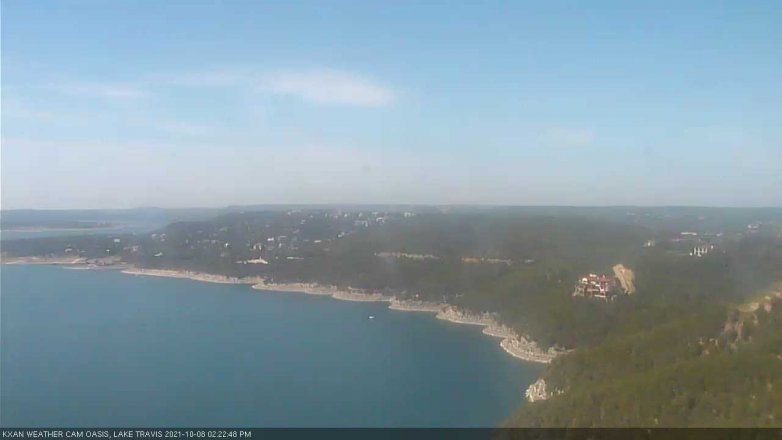 Lake Travis webcam, October 8, 2021 2:25 PM CT
