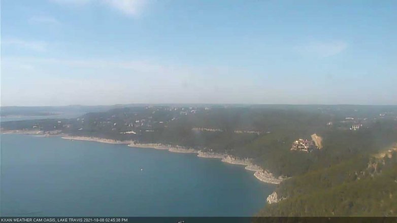 Lake Travis webcam, October 8, 2021 2:45 PM CT