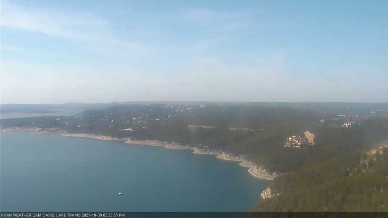 Lake Travis webcam, October 8, 2021 3:25 PM CT