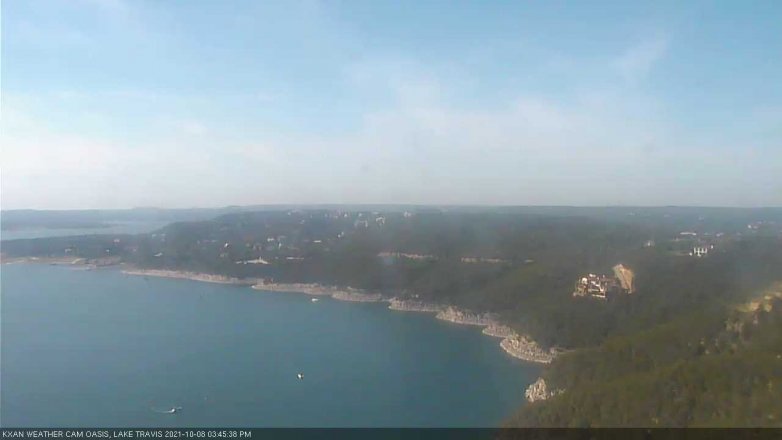 Lake Travis webcam, October 8, 2021 3:45 PM CT