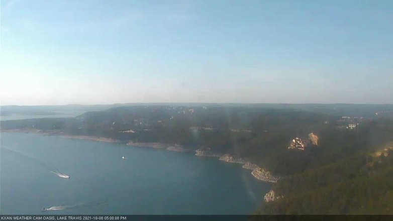 Lake Travis webcam, October 8, 2021 5:00 PM CT