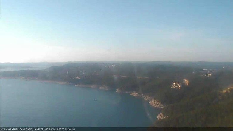 Lake Travis webcam, October 8, 2021 5:25 PM CT