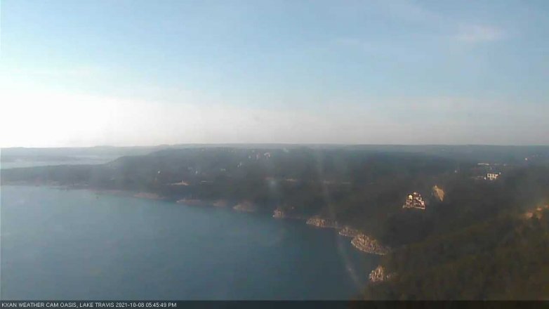 Lake Travis webcam, October 8, 2021 5:45 PM CT