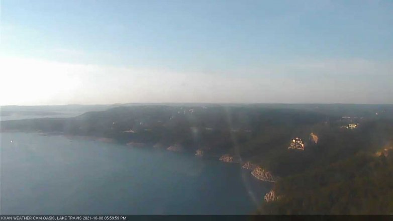 Lake Travis webcam, October 8, 2021 6:00 PM CT
