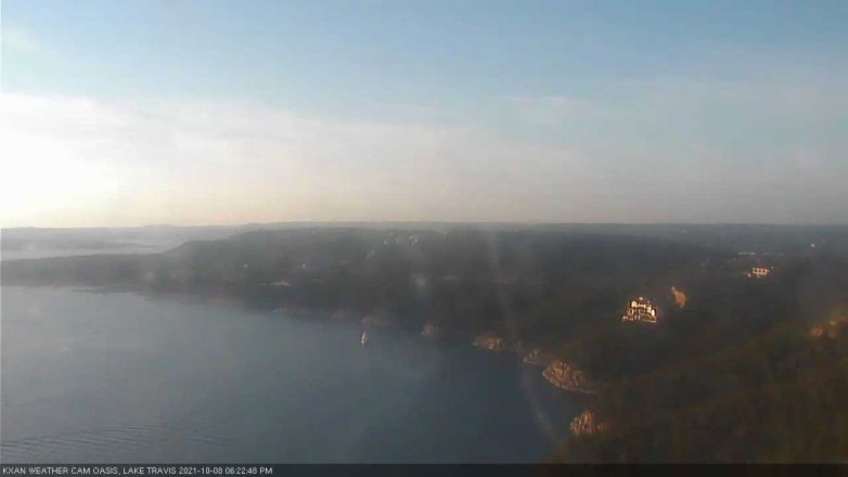 Lake Travis webcam, October 8, 2021 6:25 PM CT