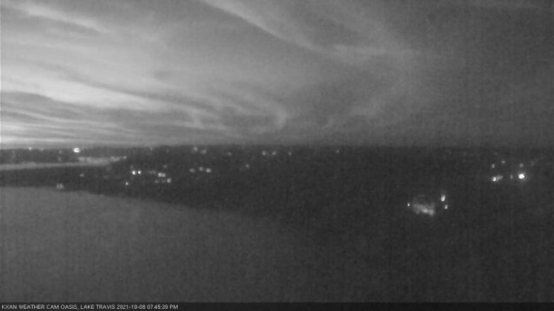 Lake Travis webcam, October 8, 2021 7:45 PM CT