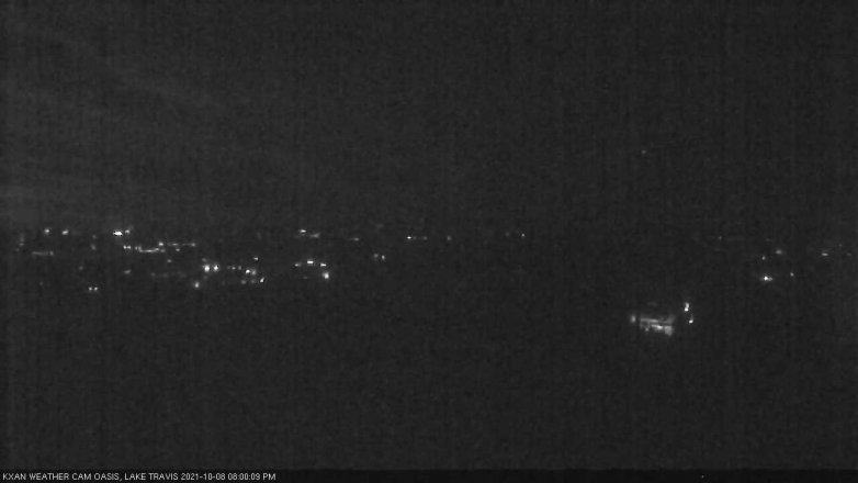 Lake Travis webcam, October 8, 2021 8:00 PM CT