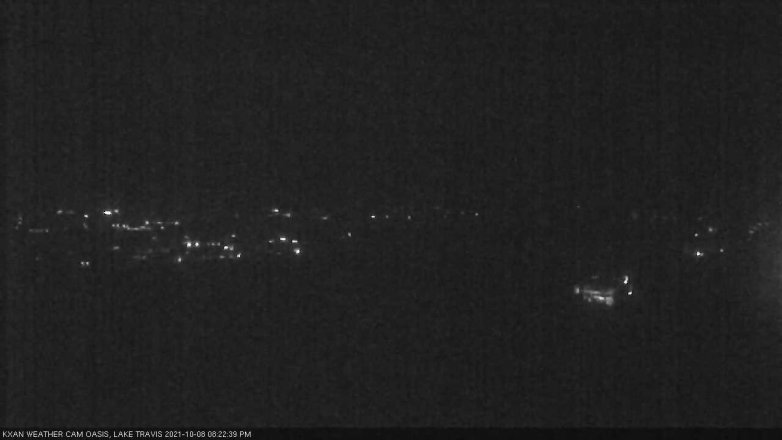 Lake Travis webcam, October 8, 2021 8:25 PM CT